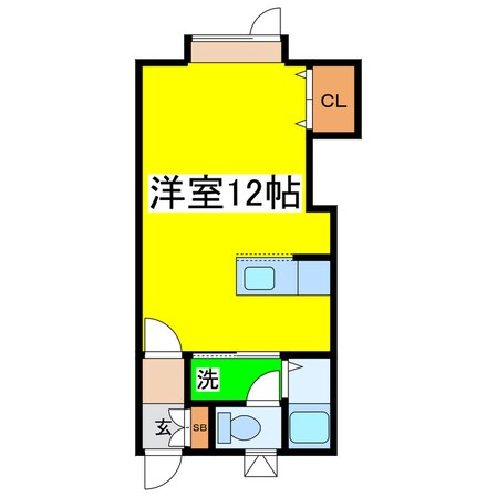 コーポリベラの物件間取画像